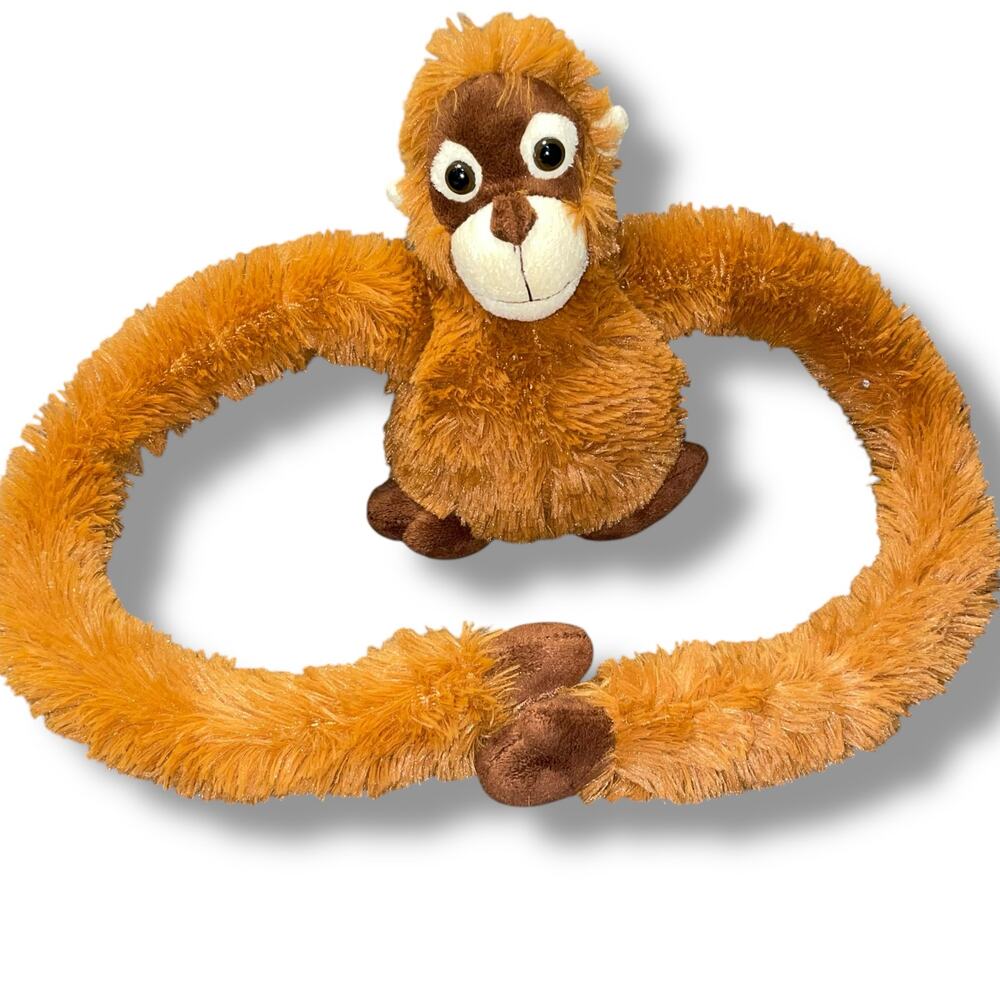 FAO Schwarz Hanging Monkey Orangutan Plush Toys R Us 18" Nursery Shower Gift - Picture 3 of 13